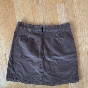 Brown Corduroy Skirt